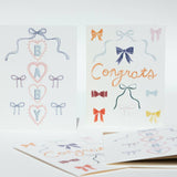 Bows - Baby Greeting Card