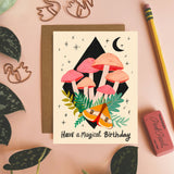 'Have a Magical Birthday' Mushrooms - Greeting Card