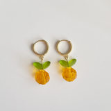 Crystal Orange Earrings