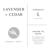 Travel Tin Candle - Lavender + Cedar