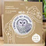 'I Read Past My Bedtime' - Complete Embroidery Kit