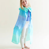 100% Silk Dress-Up Cape - Sea