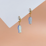 Mini Sardine Earrings - Blue