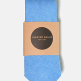 Linen Tie - Baby Blue