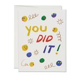 'You Did It' Smiley Faces - Greeting Card