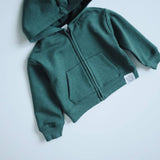 Organic Cotton Zip-Up Hoodie - Pine