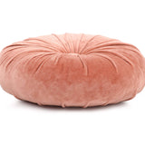 Mini Velvet Round Handmade Pillow - Blush Pink