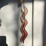 Hanging Stained Glass Piece - Squig