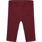 'Perry' Ribbed Leggings - Dark Red