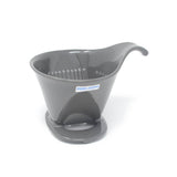 Pour-Over Ceramic Coffee Dripper - Steel Grey
