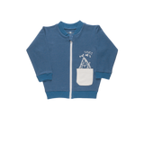 Organic "Bomber" Jacket - Blue